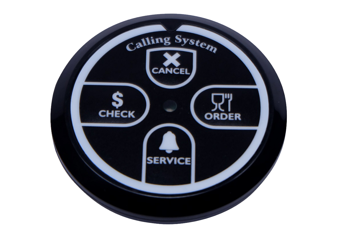 Customize cheap wireless alphanumeric wrist watch and button pager system used for shopping mall or factory