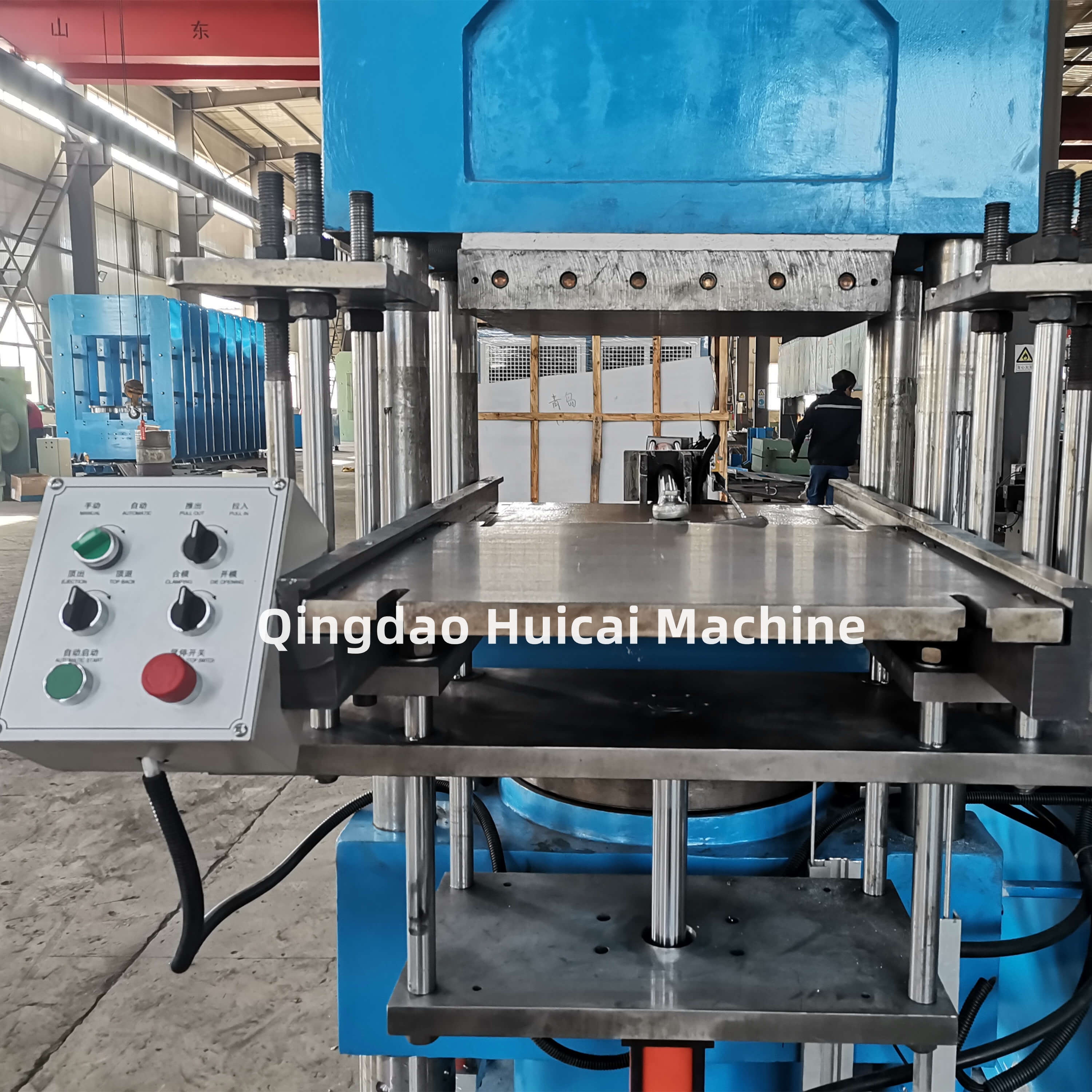 1 Working Layer Steam Calefaction Column Type Rubber Vulcanizing Press for Industrial