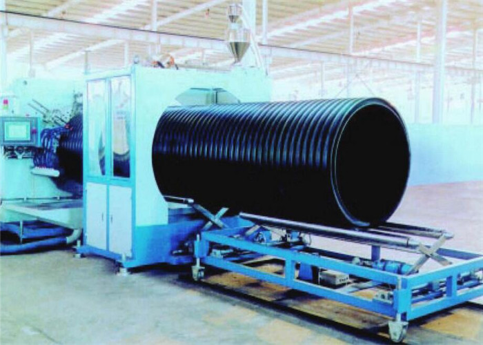 Twin Screw Corrugated Pvc Pipe Making Machine / Extruder stable running