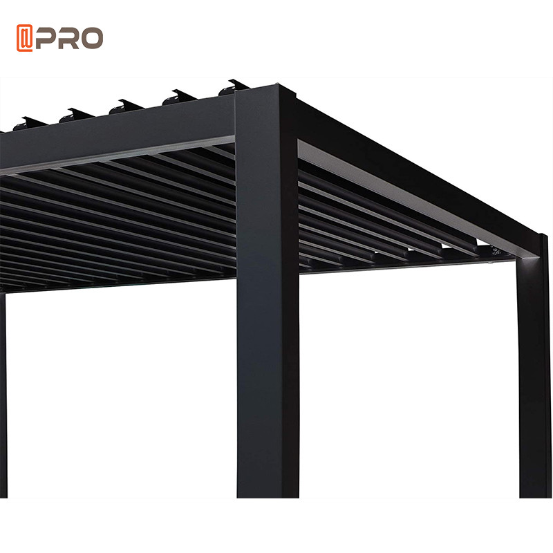 Custom Adjustable Aluminum Louvered Pergola Outdoor Gazebo
