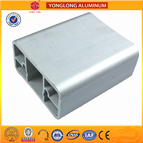 Anodized Aluminium Extrusion Profiles For Industrial Natural Silver
