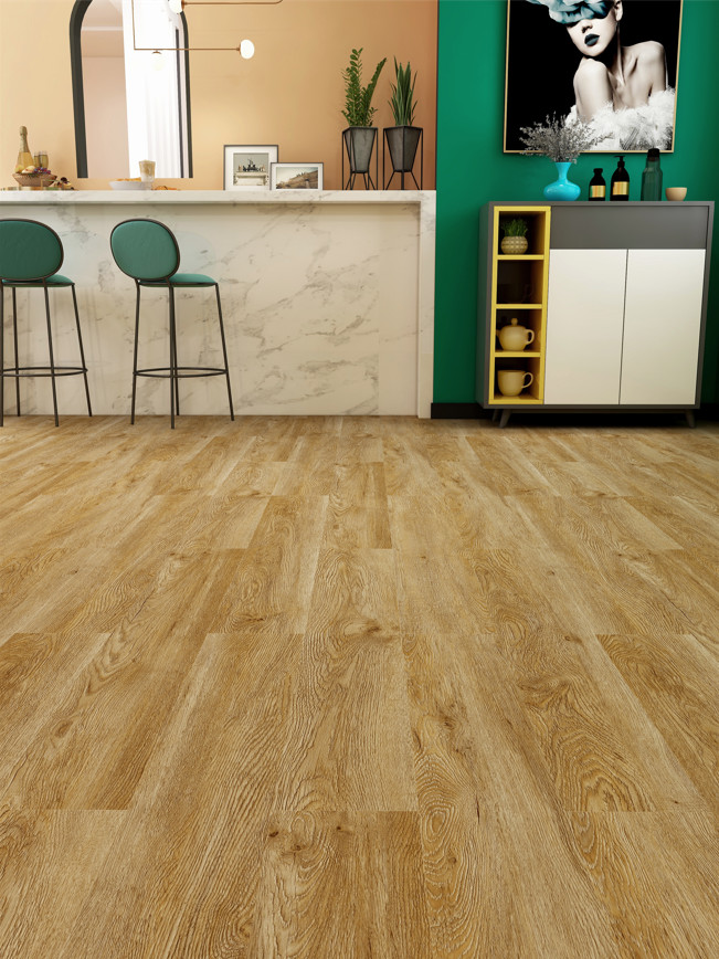Tawny Oak Luxury SPC Flooring 7''X48'' GKBM SY-W3006 Unilin Click