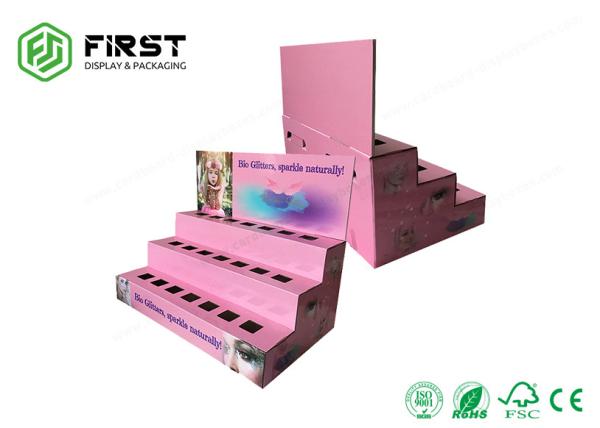 Custom Recycled Color Printed Cosmetic Cardboard Counter Paper Display Box With