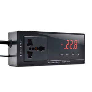 Big Digital LCD Screen Reptile Temperature controller with probe and socket plug