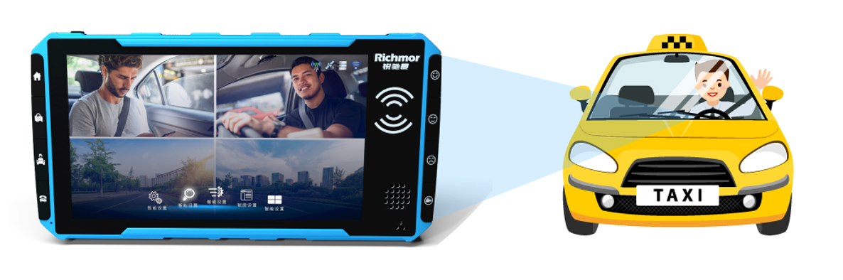 4 Channel 3G 4G GPS WIFI G SENSOR Smart Touch Monitor Car Video DSM Mobile DVR