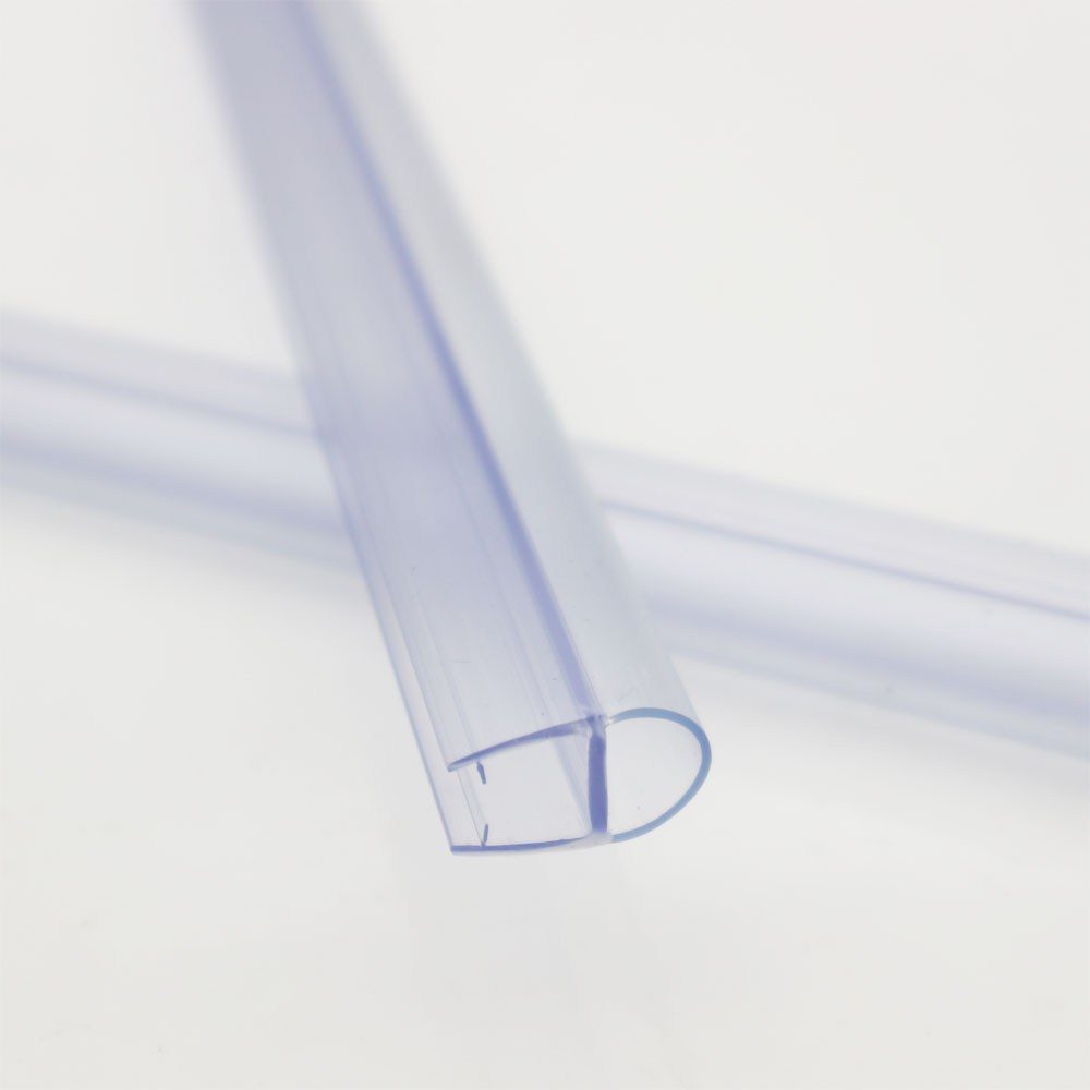 Long Lift Function PVC Plastic Shower Door Bottom Seal Strip for Modern Bathrooms