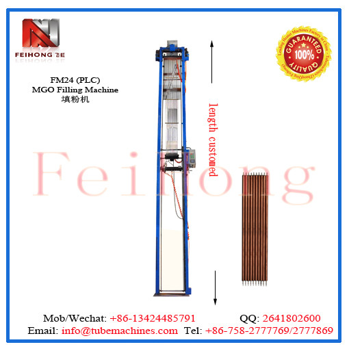 custom 3 tubes MGO powder filling machine for heating elements