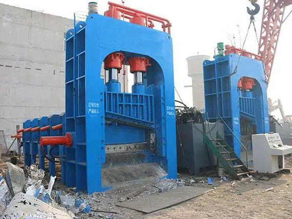 Vertical Gantry Hydraulic Iron Cutter Metal Shears Machine Scrap