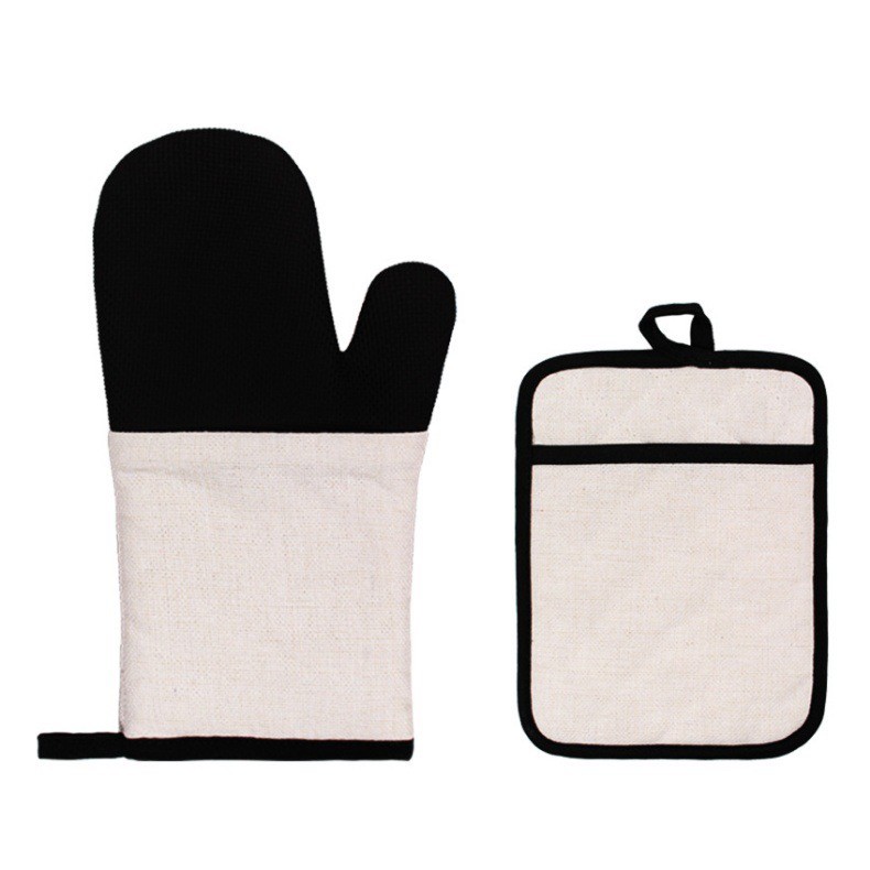 Custom Sublimation Kitchen Accessories Oven Mitt Pot Mat For Photos Printing