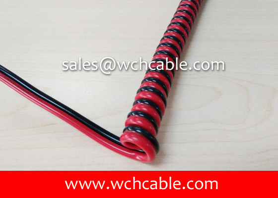 UL Curly Cable, AWM Style UL20848 20AWG 2C FT2 105°C 30V, TPE