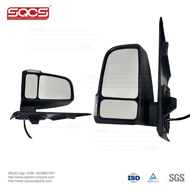 Durable SQCS Manual Folding Side Mirror with Blind Spot Auto Parts for MERCEDES SPRINTER W910 L 2019-2020 OE 9108111100