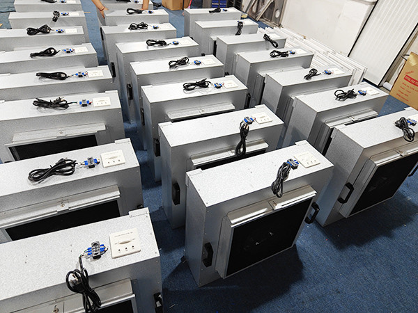 Low Noise Fan Filter Units For Clean Rooms With Uniform Velocity And Computer Control
