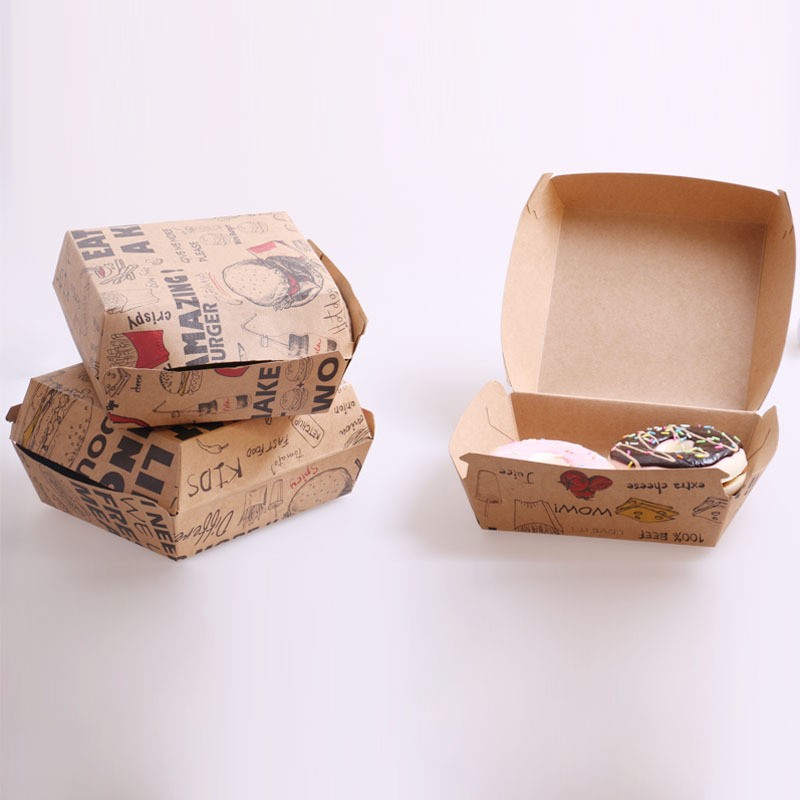 Customized Thickness Eco Friendly Food Packaging Recyclable Burger Box
