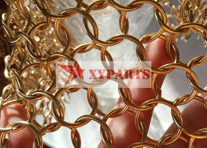 Building Decoration Stainless Steel Ring Mesh For Window Curtain