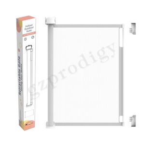 Roll Up Removable Retractable Mesh Dog Gate , Extendable Pet Mesh Guard Gate