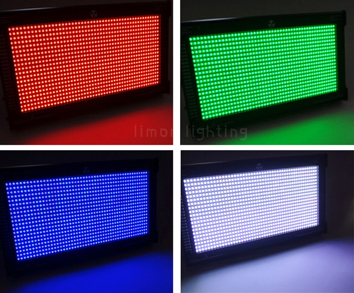 SMD 1000W RGB 3-in-1 Pixel Control DMX512 Atomic LED Strobe Light