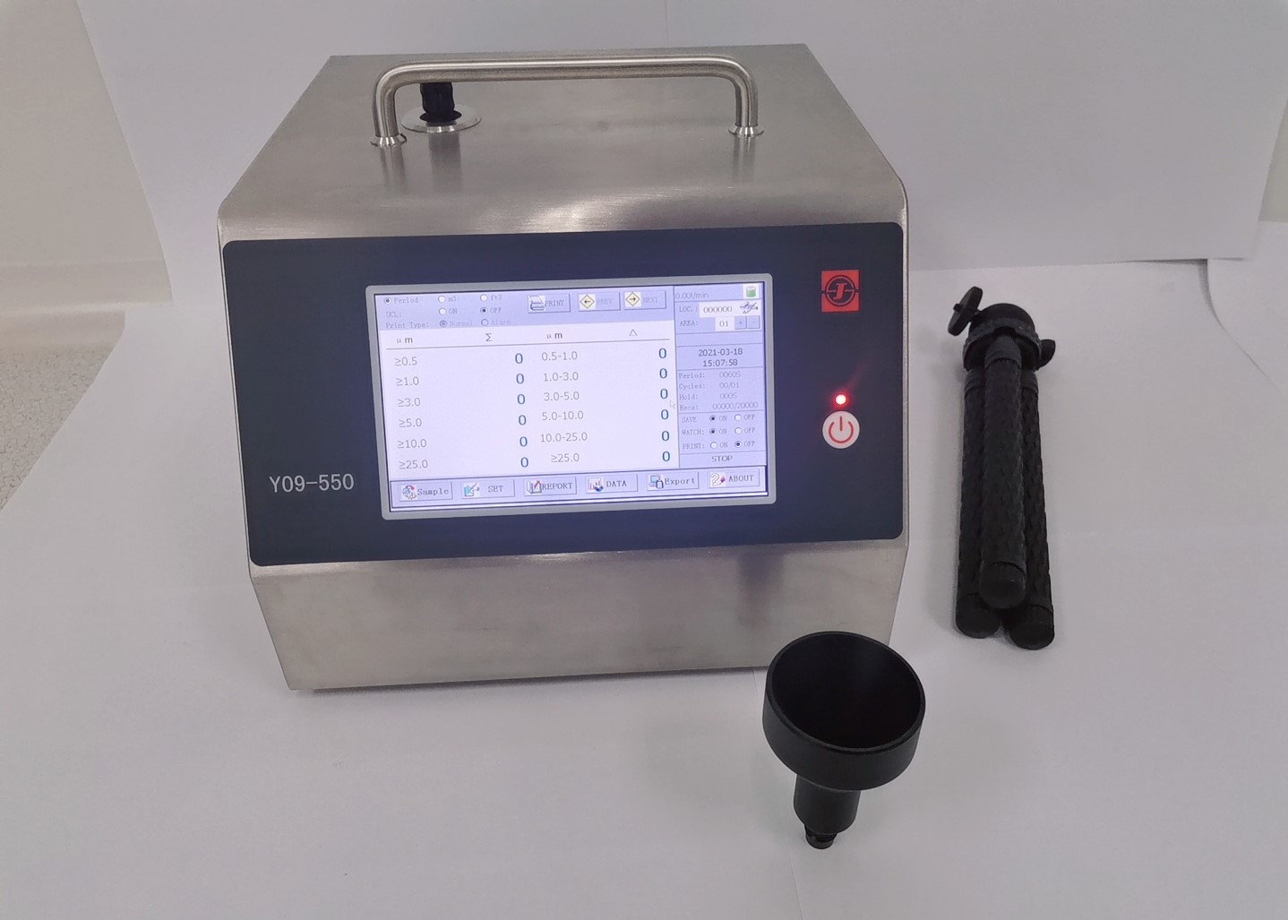  High Sensitivity 0.5um Cleanroom Electronic Particle Counter 50LPM Manufactures