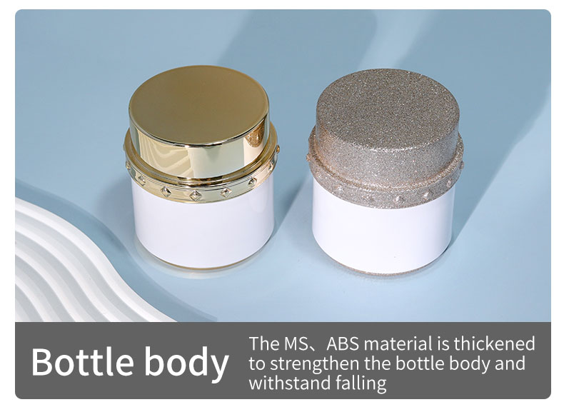 Plastic Cap Empty Lotion Skincare Container for Sunscreen Cream 30G 50G Lady Cosmetics Face Cream Bottles and Jars