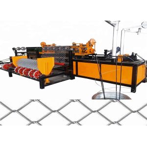 Double Wire Chain Link Fence Making Machine With Advanced Technology Low Noise