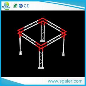  High Performance Aluminum Truss Display Customized Length Black / Gold Color Manufactures