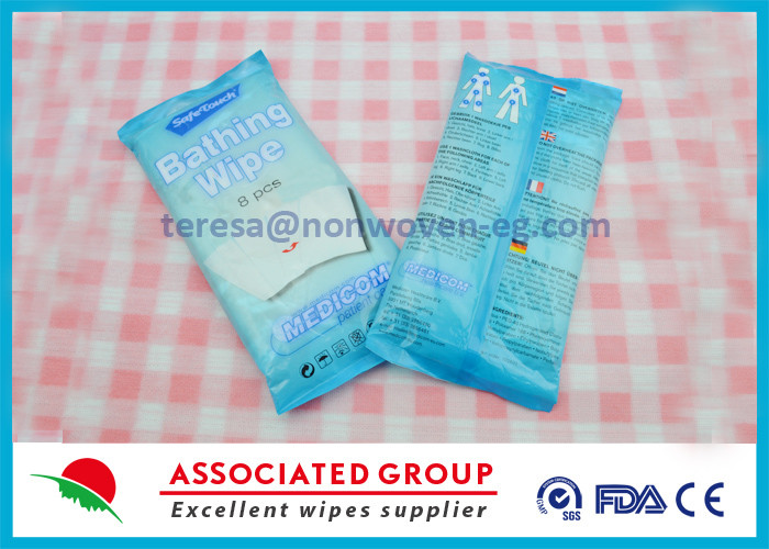 Medical Patient Wet Wash Glove Bathing Wipes Perfumed Free Ultra Soft