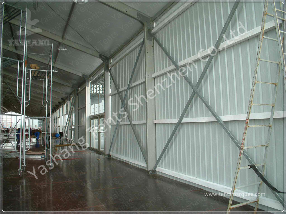 Waterproof Outdoor Event Tent Fittings Glass Wall / ABS Wall / Corrugated Sheet Wall