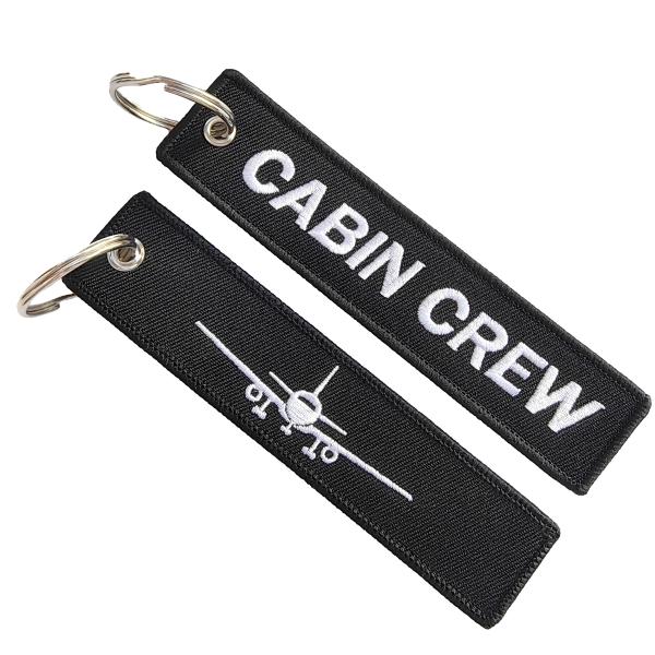 Cabin Crew White Keychain Fashion Trinket Aviation Gift Accessories Airplane