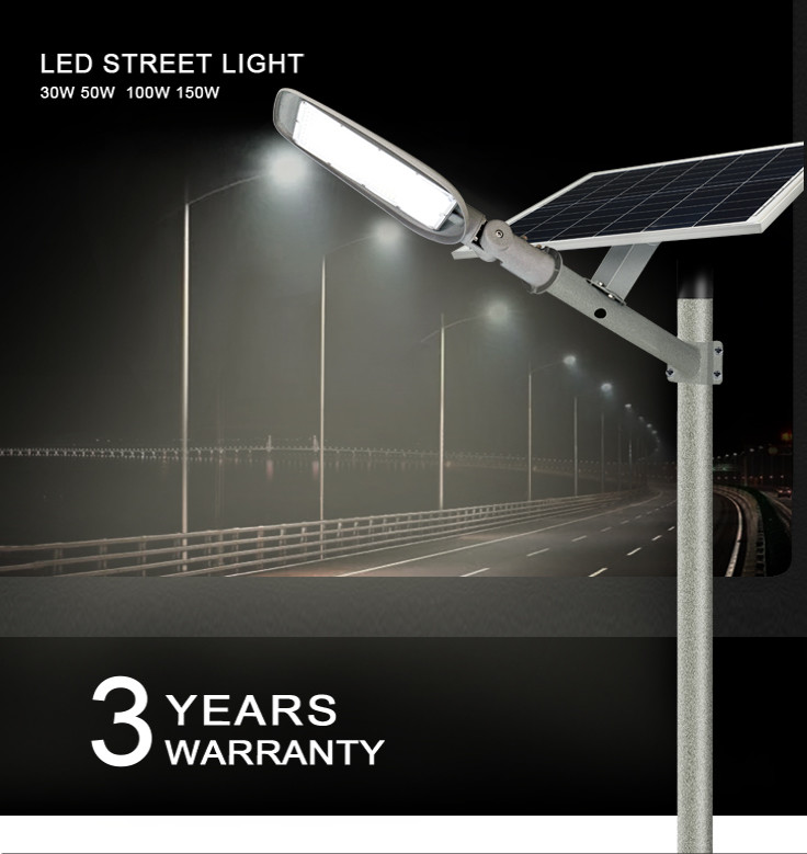 Solar 30W 50W 100W 150W Outdoor LED Street Lights
