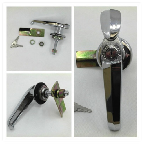 Industrial Keyless Gate Handle Lock Chrome Plating ISO Certificate