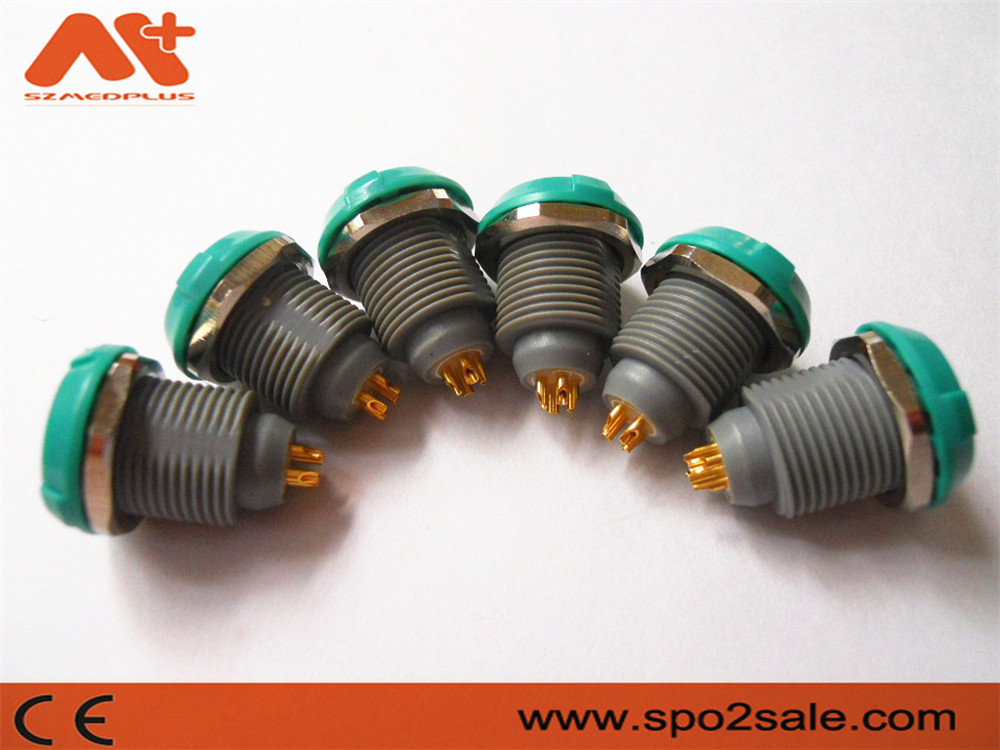 (G51M08-P04LJG0-0080) 1P pull push 4 pin single notch Plastic socket,plastic,Green