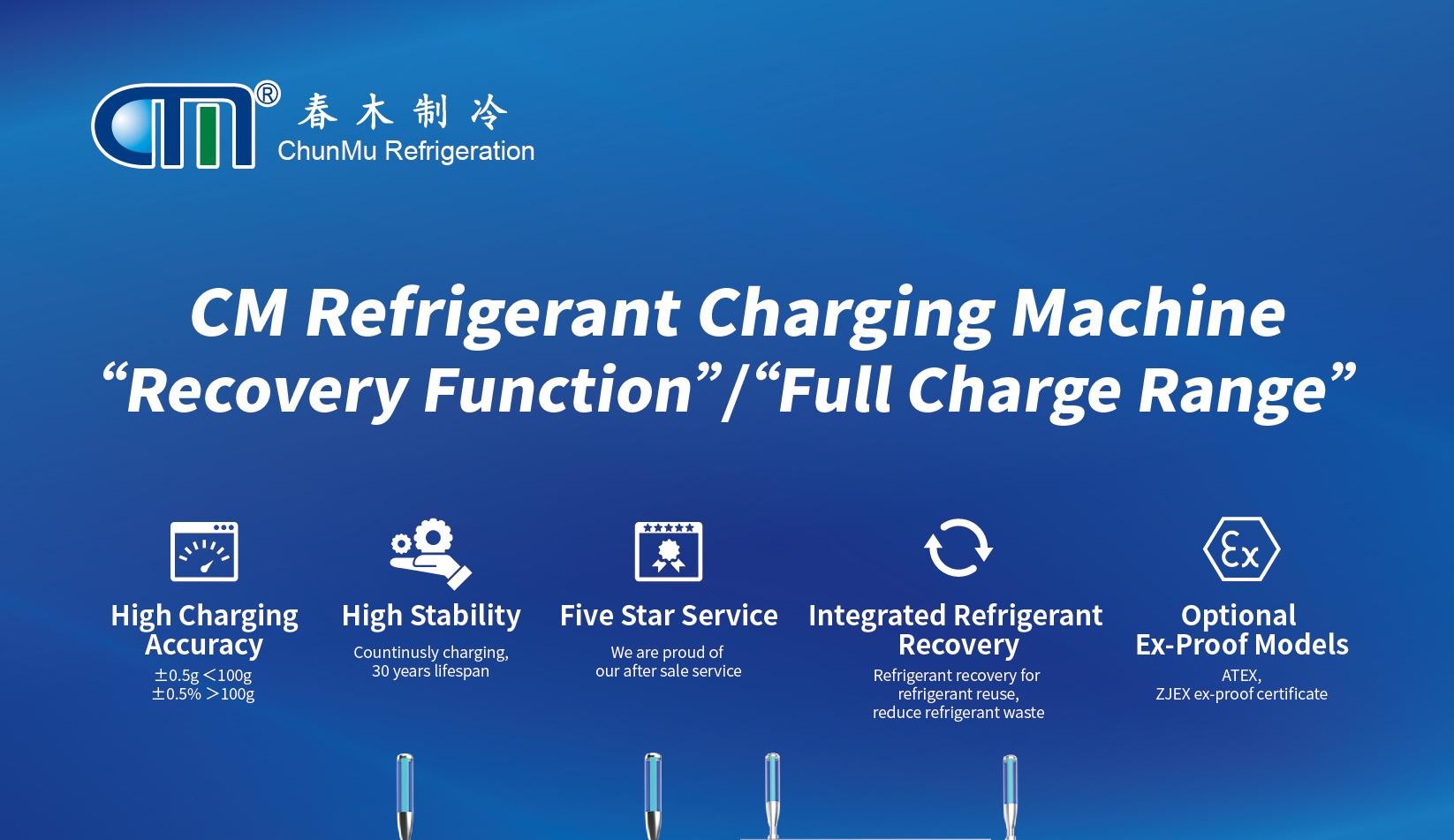 Single System Gas Freon Charging Station ATEX Certificated CM8600 ExS