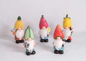China Gnome Pottery Garden Ornaments Multiple Ceramic Garden Statues Lifelike on sale