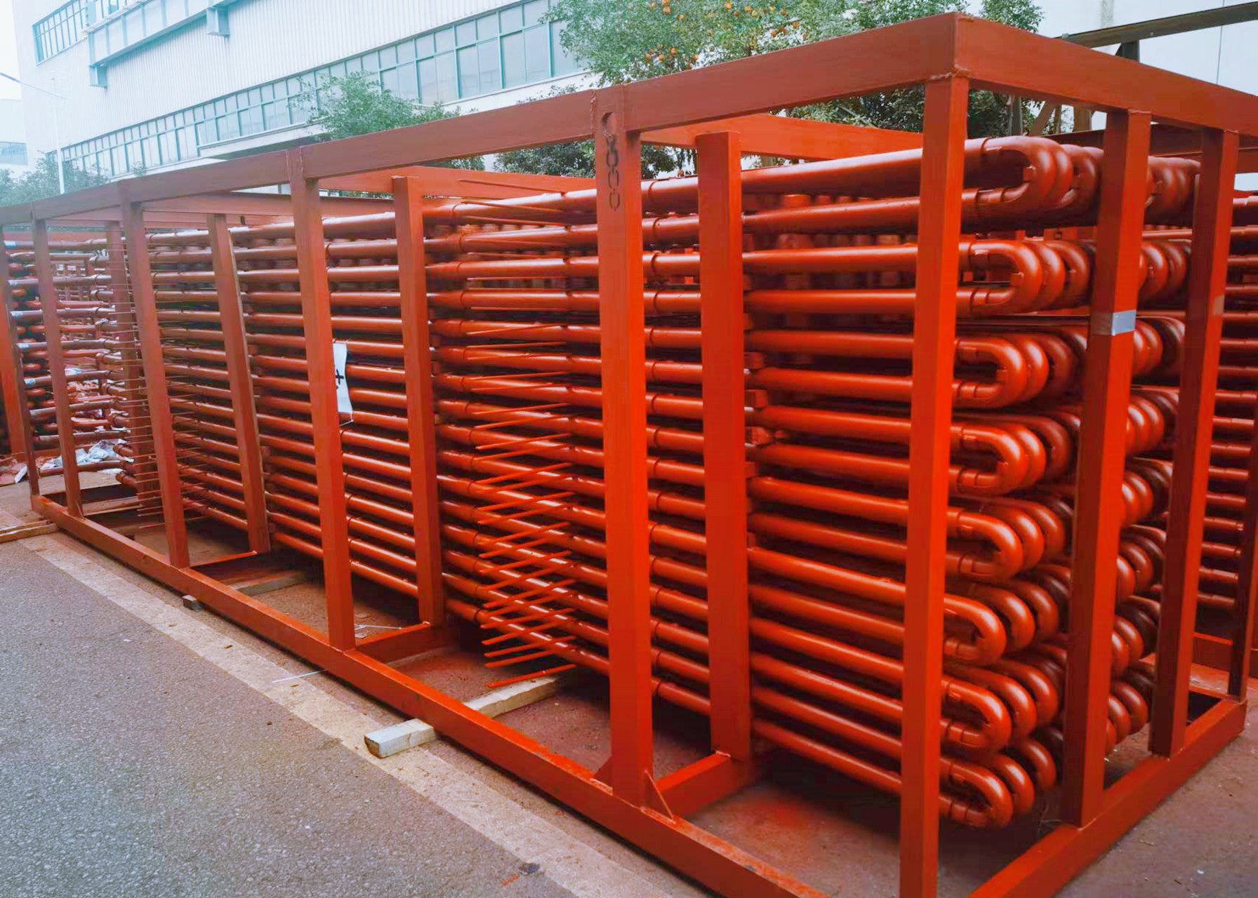 ASME Standard Boiler Economizer Banks Made Of Carbon Steel With Shields For Replacement And Maintenance