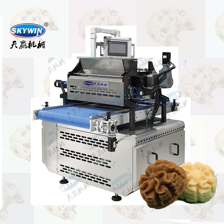 PLC Tray Type Cookies Making Machines Commercial Cookie Depositor 304 Stainless Steel