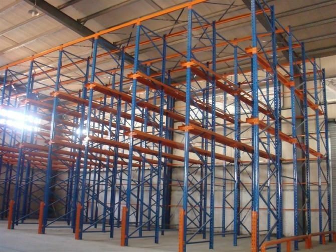 Multi-layer Industrial Drive-in Storage Metal Shelf With Anti-rust Treatment On The Surface