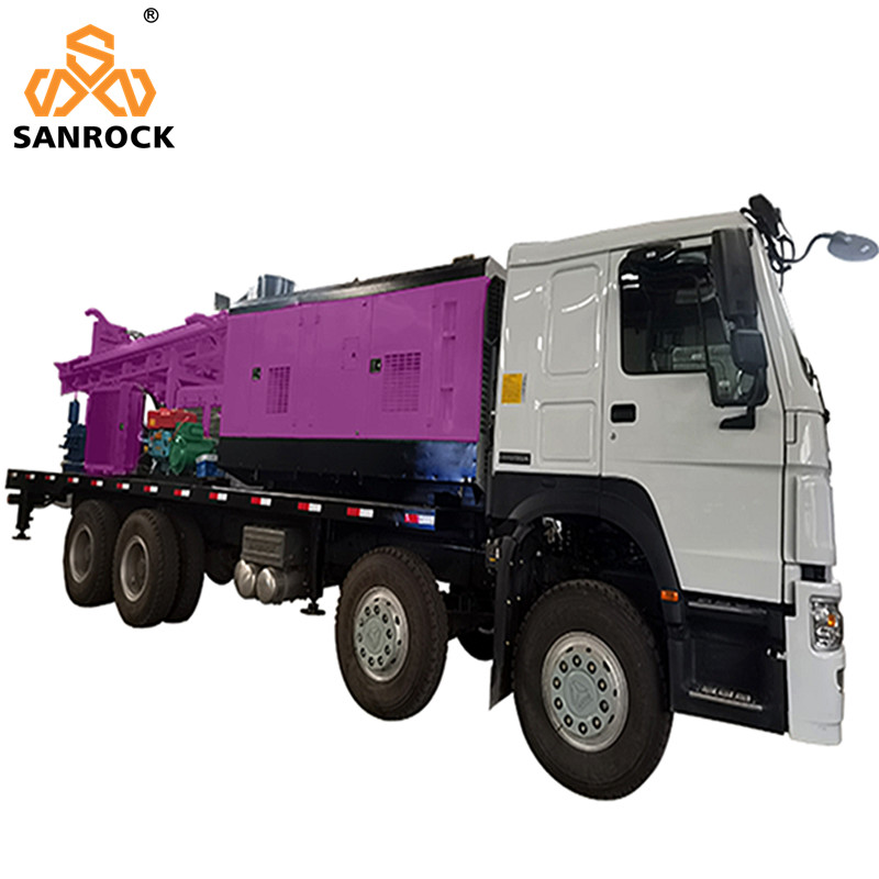 Truck Mounted Water Well Drilling Rig Rotary Borehole Water Drilling Machine