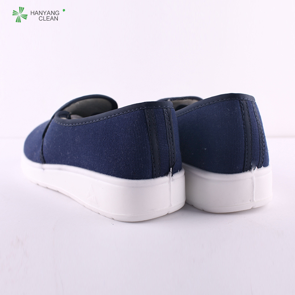 Warm anti-slip clean room antistatic esd working canvas shoes esd PU dustproof shoe