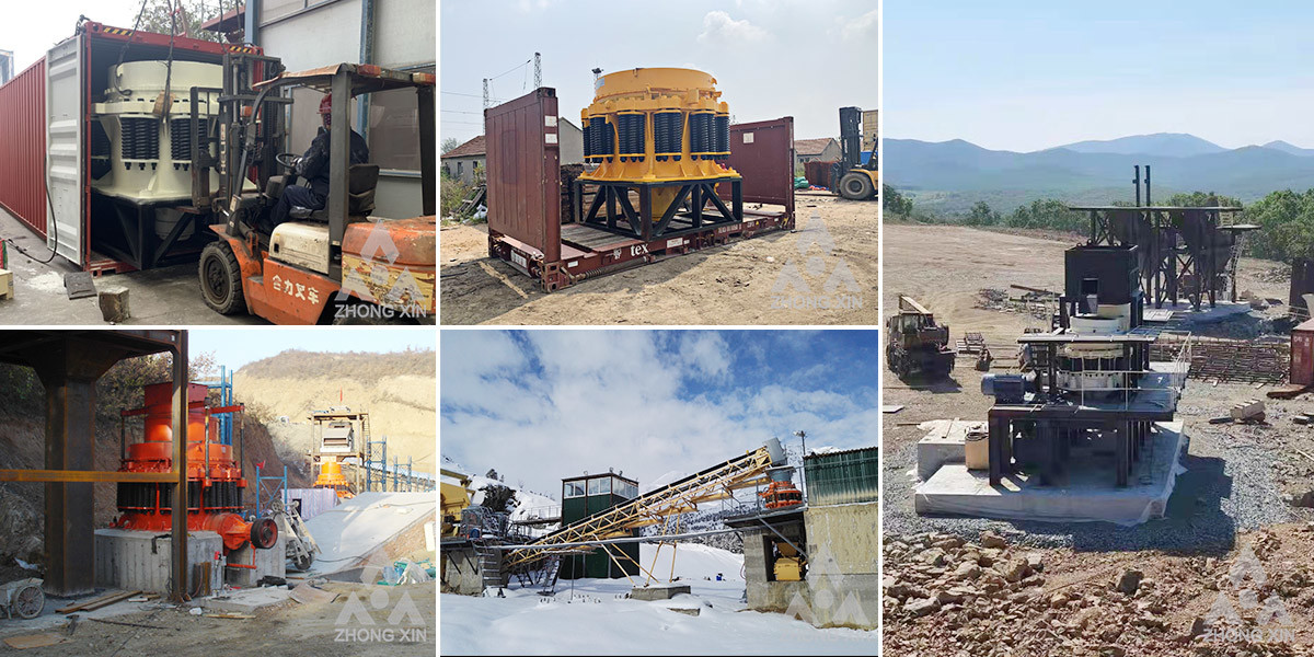 Industrial Mining Equipment PYB 900 Aggregate Stone Spring Type Cone Crusher
