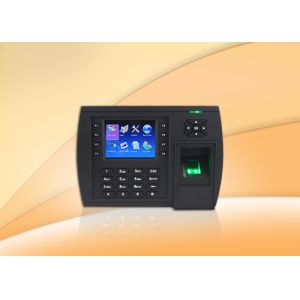  3.5&quot; TFT biometric fingerprint time attendance system With Network , Photo - ID Manufactures