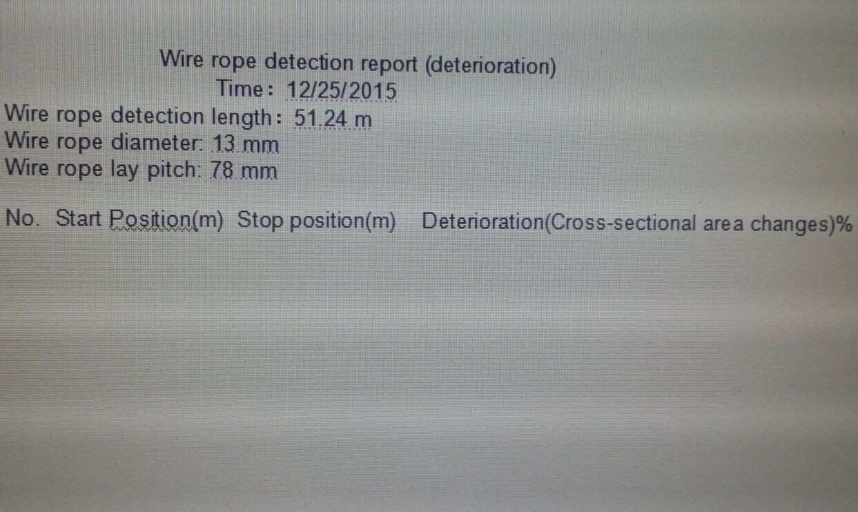 WRT Magnetic Rope Detector Steel Rope Wire Rope Internal External Flaw Detector HRD-100