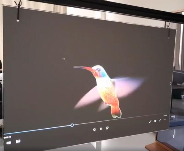 3D Interactive Holographic Display Projection Transparent Film Glass Window