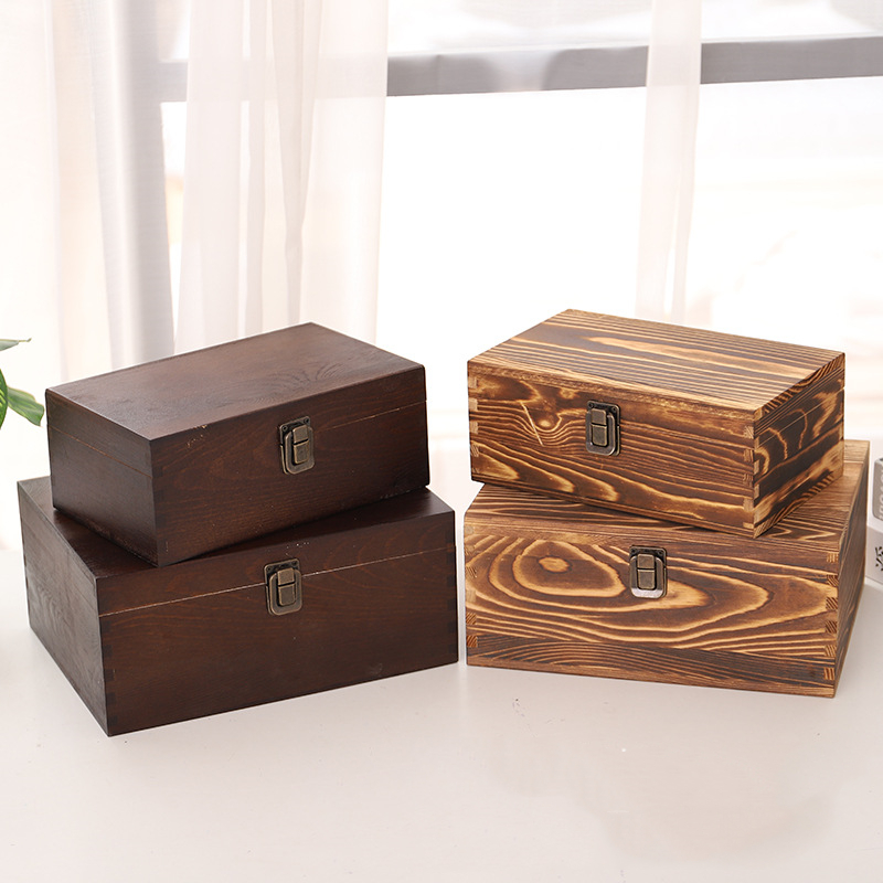 Antiwear Jewellery Wooden Box Packaging With Lock Leakproof Practical