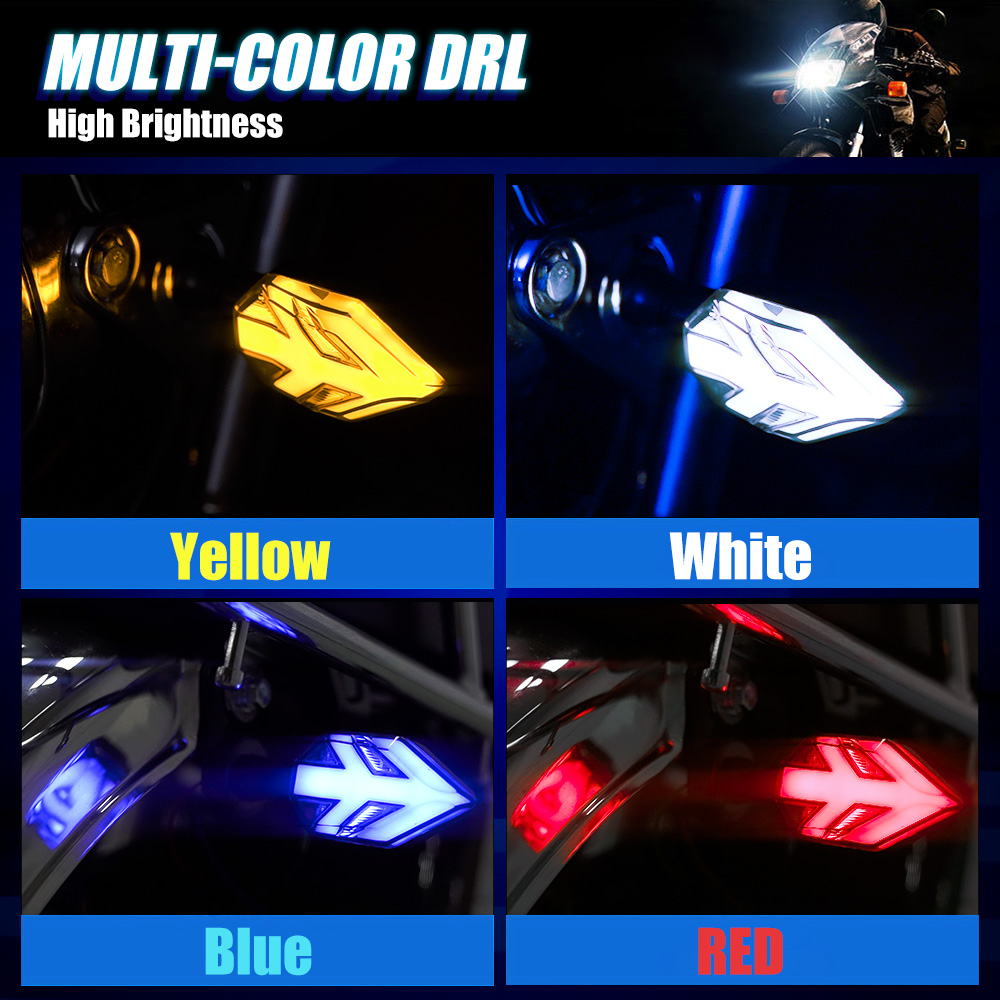 Electric Scooter Led Motorbike Indicators YYZXD-138 In White Yellow Blue Red