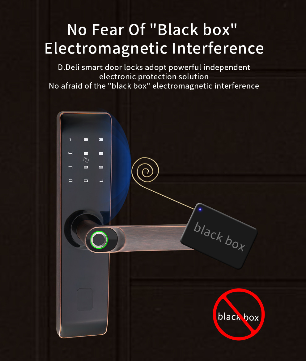 High Quality Hot Selling Fingerprint Indoor Tuya WiFi APP Smart Zinc Alloy TT Lock Door Lock for Apartment House