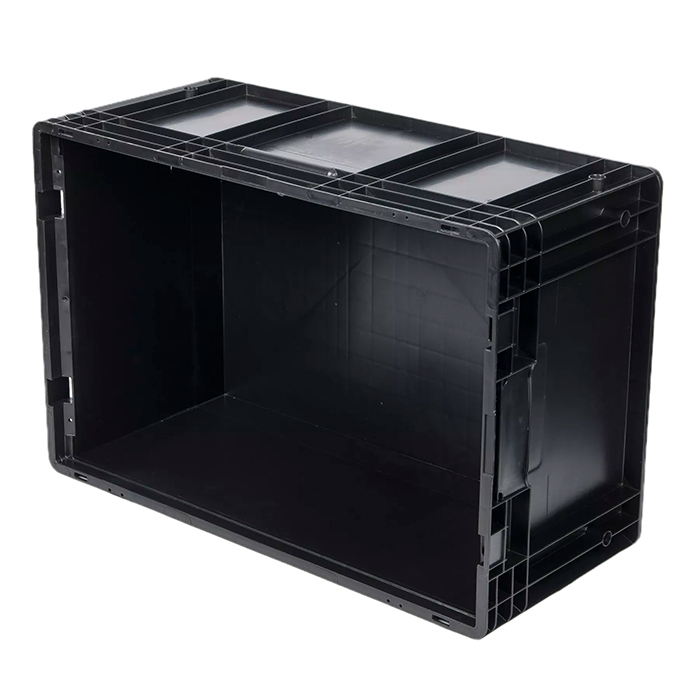 48L Large Plastic Turnover Box For Auto Parts Storage Customized Color