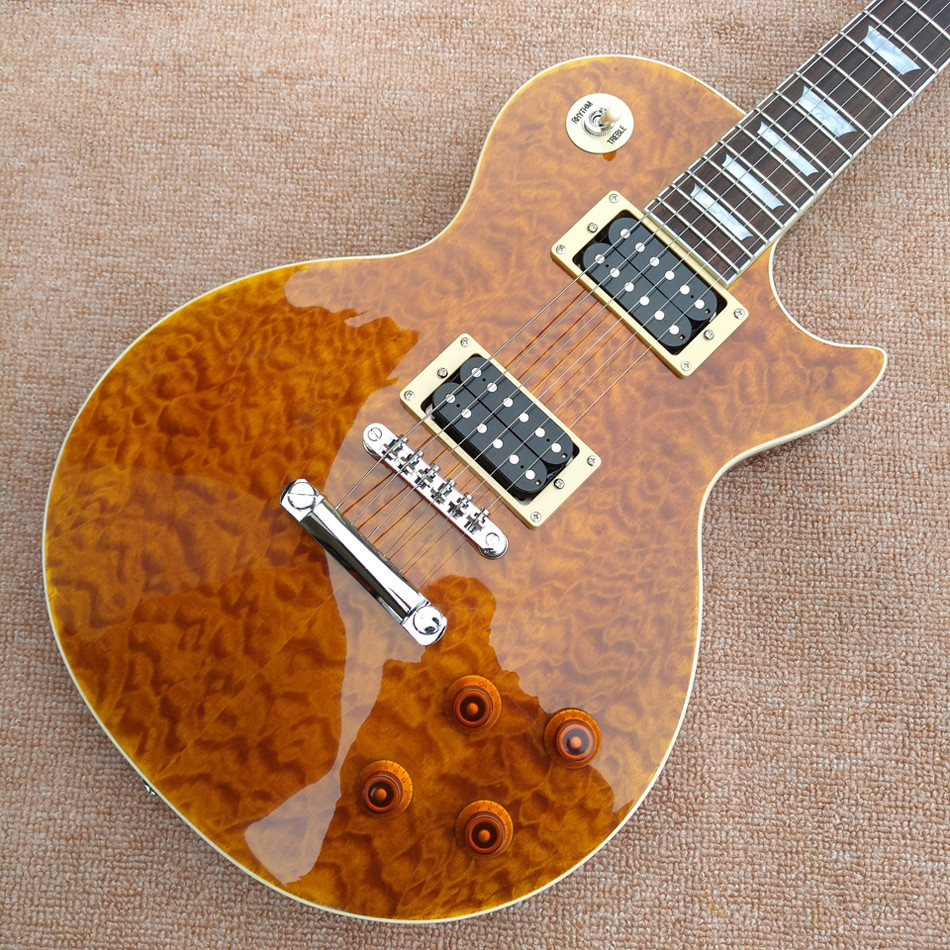 New style high quality LP standard 1959 R9 electric guitar, Flame Maple Top Rosewood Fingerboard electric guitar