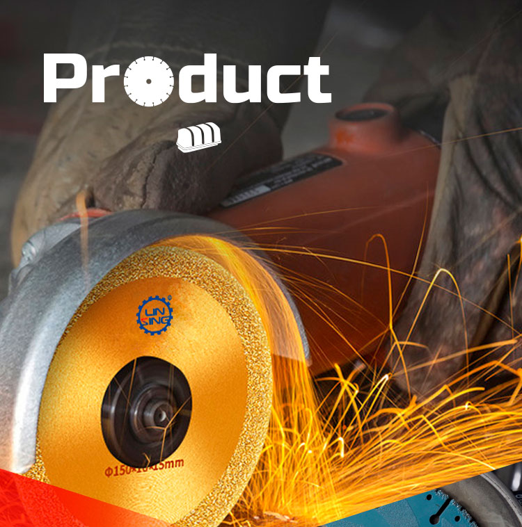D180mm Industrial Grade Segmented Vacuum Brazed Diamond Saw Blade for Marble Cutting