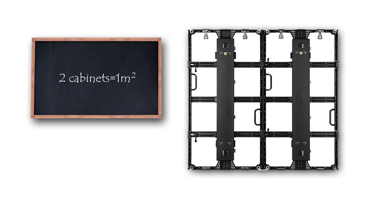 Video Full Color Indoor Led Screens , led wall display screen Front Rear service