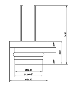 High Precision Miniature Pressure Sensor Isolated Structure Diameter 12.6mm