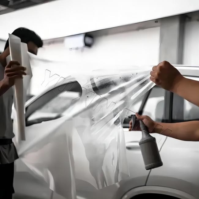 Anti Yellow Easy Install TPU PPF Car Paint Protection Film 42N Tear Strength 150μM